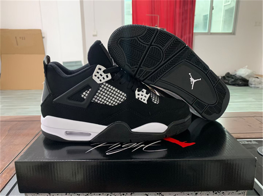 Women's Black Running weapon Air Jordan 4 Shoes 090